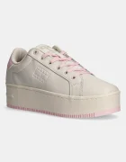 Tommy Jeans Кожени маратонки TJW FLATFORM ESS