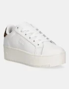 Tommy Jeans Кожени маратонки TJW FLATFORM LEOPARD SNEAKER
