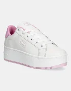 Tommy Jeans Кожени маратонки TJW FLATFORM PATENT SNEAKER