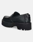 Tommy Jeans Кожени мокасини ARCHIVE 01 LOAFER LEATHER в черно с платформа EN0EN03005