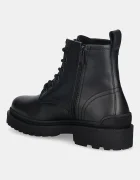 Tommy Jeans Кожени обувки TJM LACE UP RUBBERIZED мъжки в черно EM0EM01628