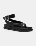 Tommy Jeans Кожени сандали TJW ANKLE STRAP SANDAL