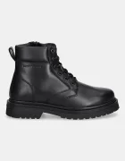 Tommy Jeans Кожени зимни обувки TJM LACE UP BOOT мъжки в черно EM0EM01706