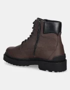 Tommy Jeans Обувки TJM LACE UP BOOT LEATHER мъжки в кафяво EM0EM01629