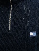 Tommy Jeans Памучен пуловер мъжки в синьо от лека материя DM0DM22103