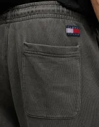 Tommy Jeans Памучен спортен панталон мъжки в черно с меланжов десен DM0DM22360