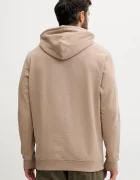 Tommy Jeans Памучен суичър мъжки в кафяво с качулка с принт DM0DM22092