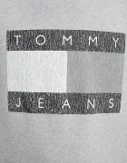 Tommy Jeans Памучен суичър мъжки в сиво с принт DM0DM22384