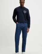 Tommy Jeans Памучен суичър мъжки в тъмносиньо с принт DM0DM22366