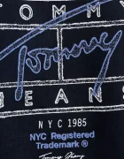 Tommy Jeans Памучен суичър мъжки в тъмносиньо с принт DM0DM22366