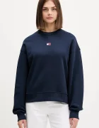 Tommy Jeans Памучен суичър в черно с апликация DW0DW17325