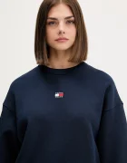 Tommy Jeans Памучен суичър в черно с апликация DW0DW17325