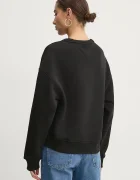 Tommy Jeans Памучен суичър в черно с изчистен дизайн DW0DW19408