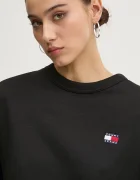 Tommy Jeans Памучен суичър в черно с изчистен дизайн DW0DW19408