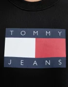 Tommy Jeans Памучен суичър в черно с принт DW0DW22564