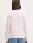Tommy Jeans Памучен суичър в розово с принт DW0DW21922