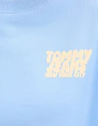 Tommy Jeans Памучен суичър в синьо с принт DW0DW21345
