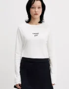 Tommy Jeans Памучна блуза с дълги ръкави