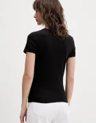 Tommy Jeans Памучна тениска дамска в черно DW0DW21550