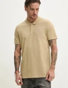 Tommy Jeans Памучна тениска с яка
