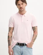 Tommy Jeans Памучна тениска с яка
