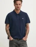 Tommy Jeans Памучна тениска с яка