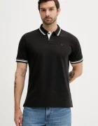 Tommy Jeans Памучна тениска с яка