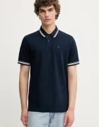 Tommy Jeans Памучна тениска с яка