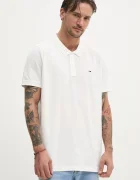 Tommy Jeans Памучна тениска с яка