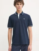Tommy Jeans Памучна тениска с яка