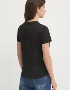 Tommy Jeans Памучна тениска в черно DW0DW20153