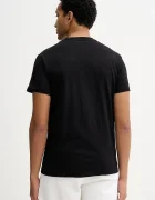 Tommy Jeans Памучна тениска в черно с принт DM0DM22321