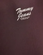 Tommy Jeans Памучна тениска в кафяво с принт DM0DM22060
