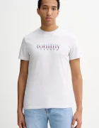 Tommy Jeans Памучна тениска в сиво с принт DM0DM22333