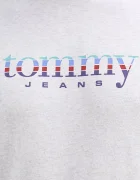 Tommy Jeans Памучна тениска в сиво с принт DM0DM22333