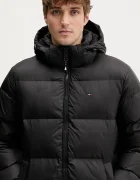 Tommy Jeans Пухено яке в черно зимен модел DM0DM20466
