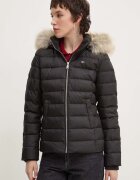 Tommy Jeans Пухено яке в черно зимен модел DW0DW18312