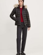 Tommy Jeans Пухено яке в черно зимен модел DW0DW18312