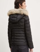 Tommy Jeans Пухено яке в черно зимен модел DW0DW18312