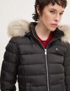 Tommy Jeans Пухено яке в черно зимен модел DW0DW18312
