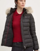 Tommy Jeans Пухено яке в черно зимен модел DW0DW18312