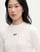 Tommy Jeans пуловер дамски от памук бежов DW0DW22301