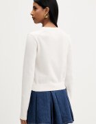 Tommy Jeans пуловер дамски от памук бежов DW0DW22930