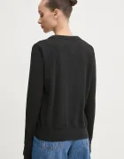 Tommy Jeans пуловер дамски от памук черен DW0DW19888