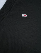 Tommy Jeans пуловер дамски от памук черен DW0DW19888