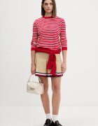 Tommy Jeans пуловер дамски от памук червен DW0DW20159