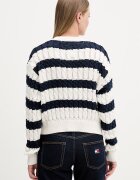 Tommy Jeans пуловер дамски от памук тъмносин DW0DW22926