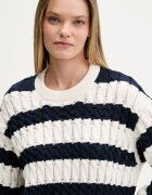 Tommy Jeans пуловер дамски от памук тъмносин DW0DW22926
