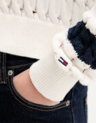 Tommy Jeans пуловер дамски от памук тъмносин DW0DW22926