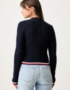 Tommy Jeans пуловер дамски от памук тъмносин DW0DW22933
